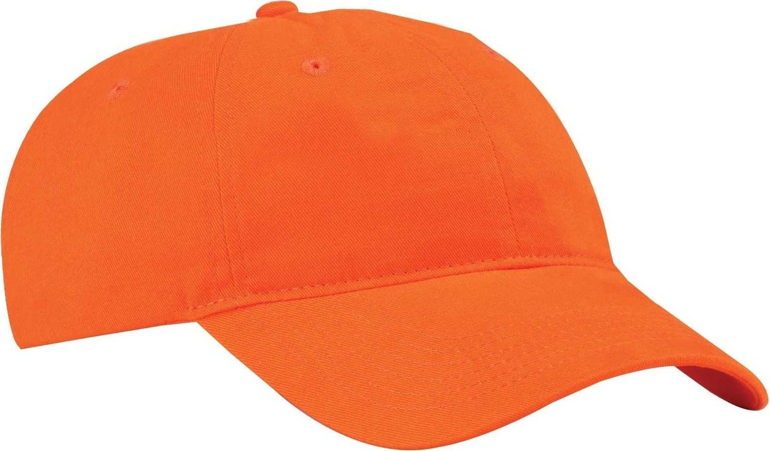 Port & Company CP77 Brushed Twill Low Profile Cap - Orange - HIT a Double - 1