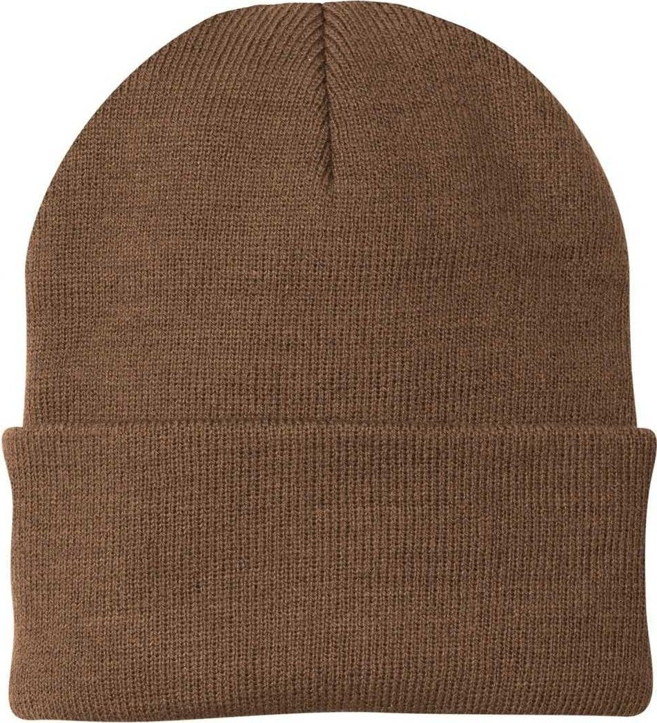 Port & Company CP90 Knit Cap with Cuff - Brown - HIT a Double - 1