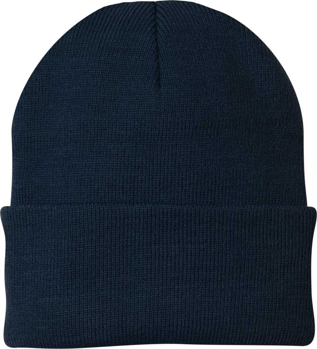 Port & Company CP90 Knit Cap with Cuff - Navy - HIT a Double - 1