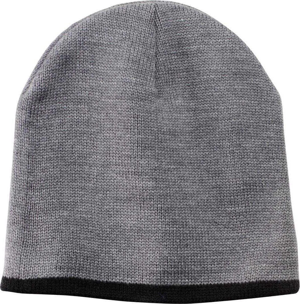 Port & Company CP91 Beanie Cap - Athletic Oxford Black - HIT a Double - 1
