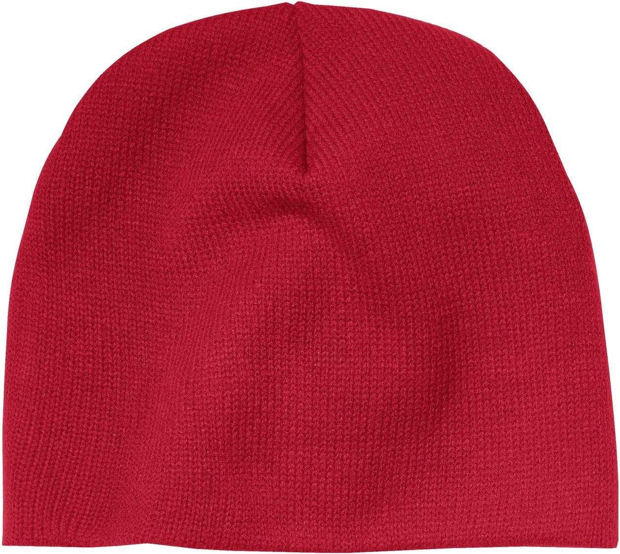 Port & Company CP91 Beanie Cap - Athletic Red - HIT a Double - 1