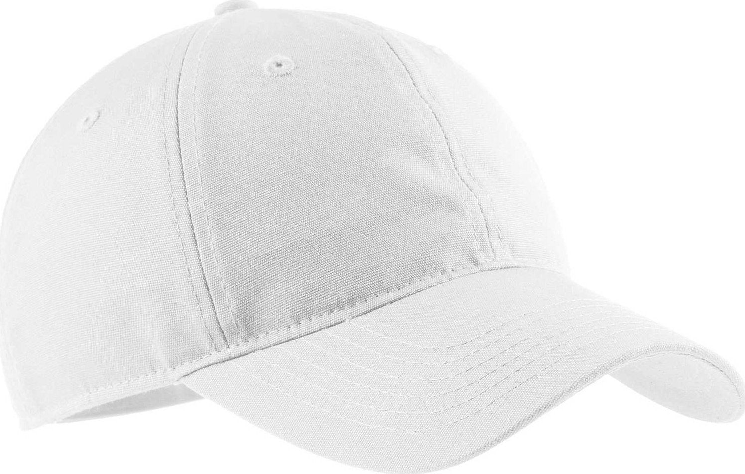 Port & Company CP96 Soft Brushed Canvas Cap - White - HIT a Double - 1