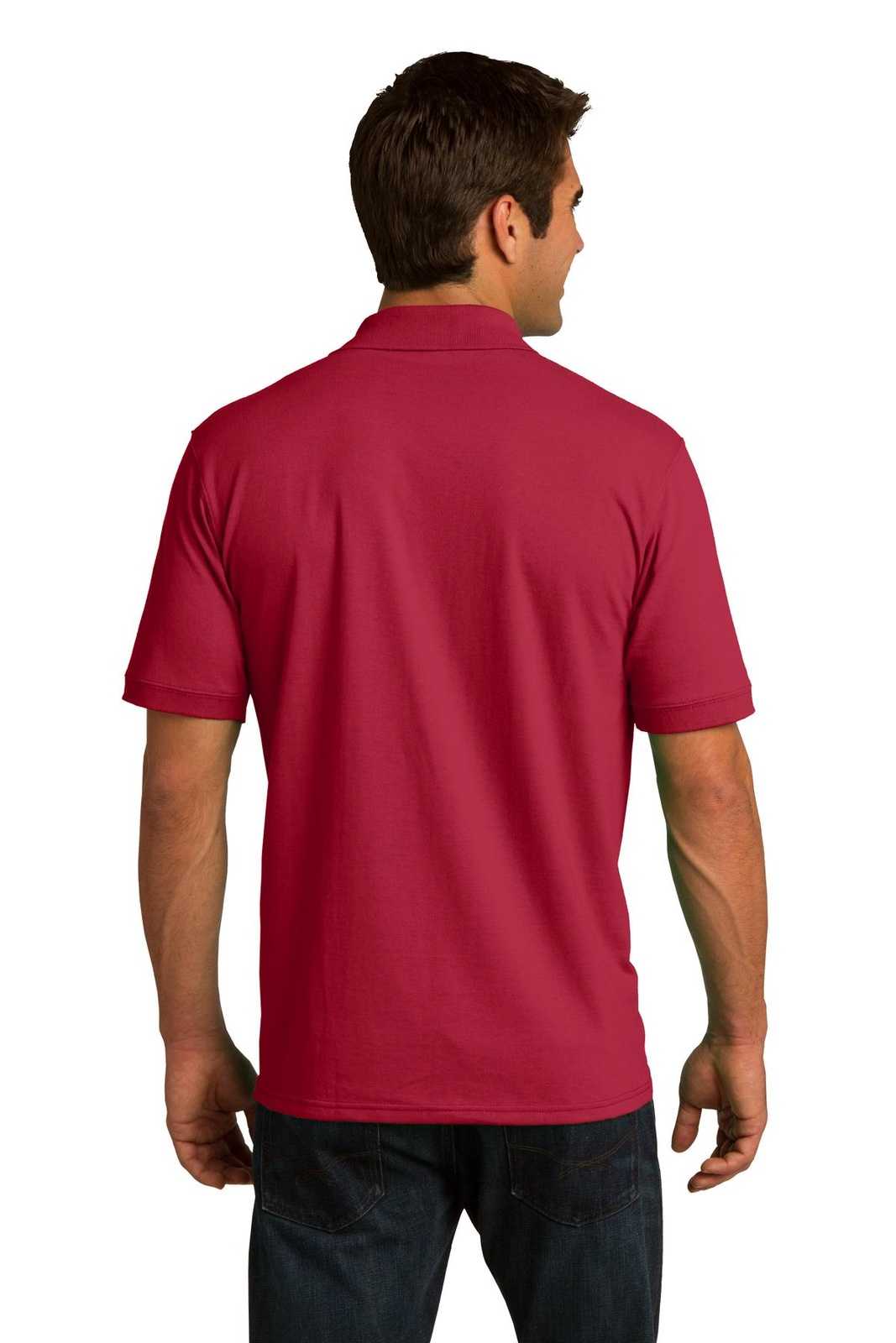 Port & Company KP55 Core Blend Jersey Knit Polo - Red - HIT a Double - 1
