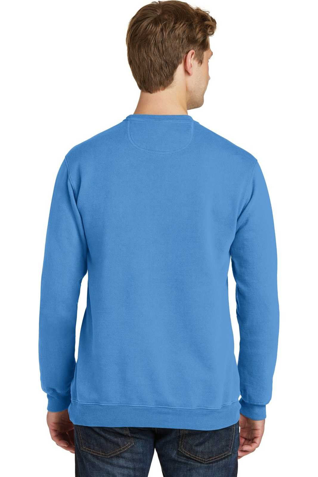 Port & Company PC098 Beach Wash Garment-Dyed Sweatshirt - Blue Moon - HIT a Double - 1
