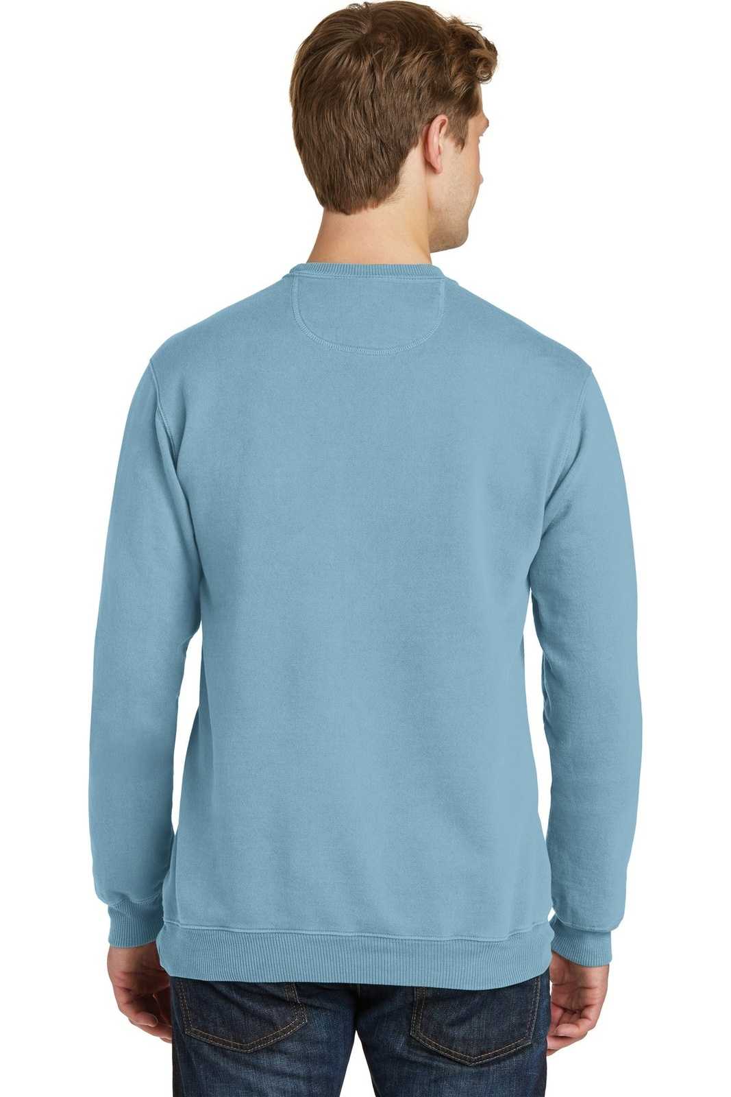 Port & Company PC098 Beach Wash Garment-Dyed Sweatshirt - Mist - HIT a Double - 1