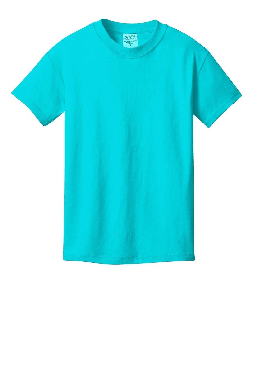 Port & Company PC099Y Youth Beach Wash Garment-Dyed Tee - Tidal Wave - HIT a Double - 1