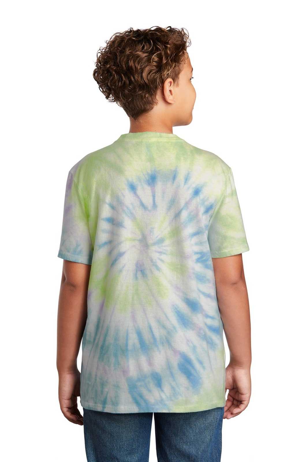 Port & Company PC147Y Youth Tie-Dye Tee - Watercolor Spiral - HIT a Double - 1