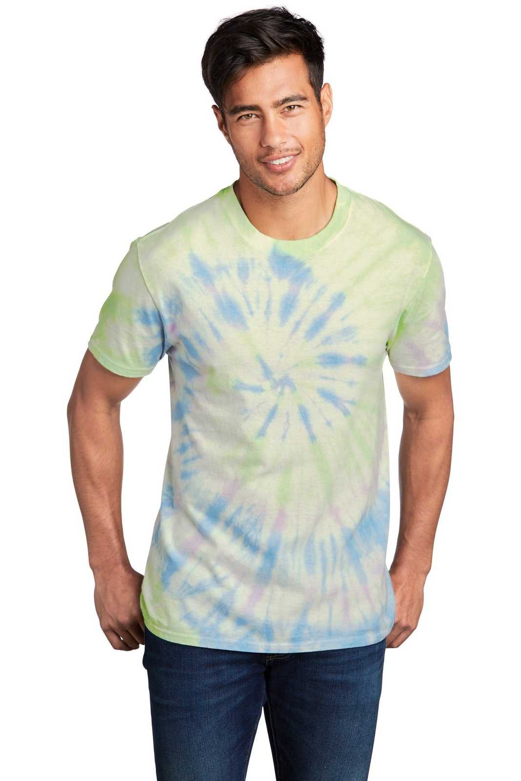 Port & Company PC147 Tie-Dye Tee - Watercolor Spiral - HIT a Double - 1