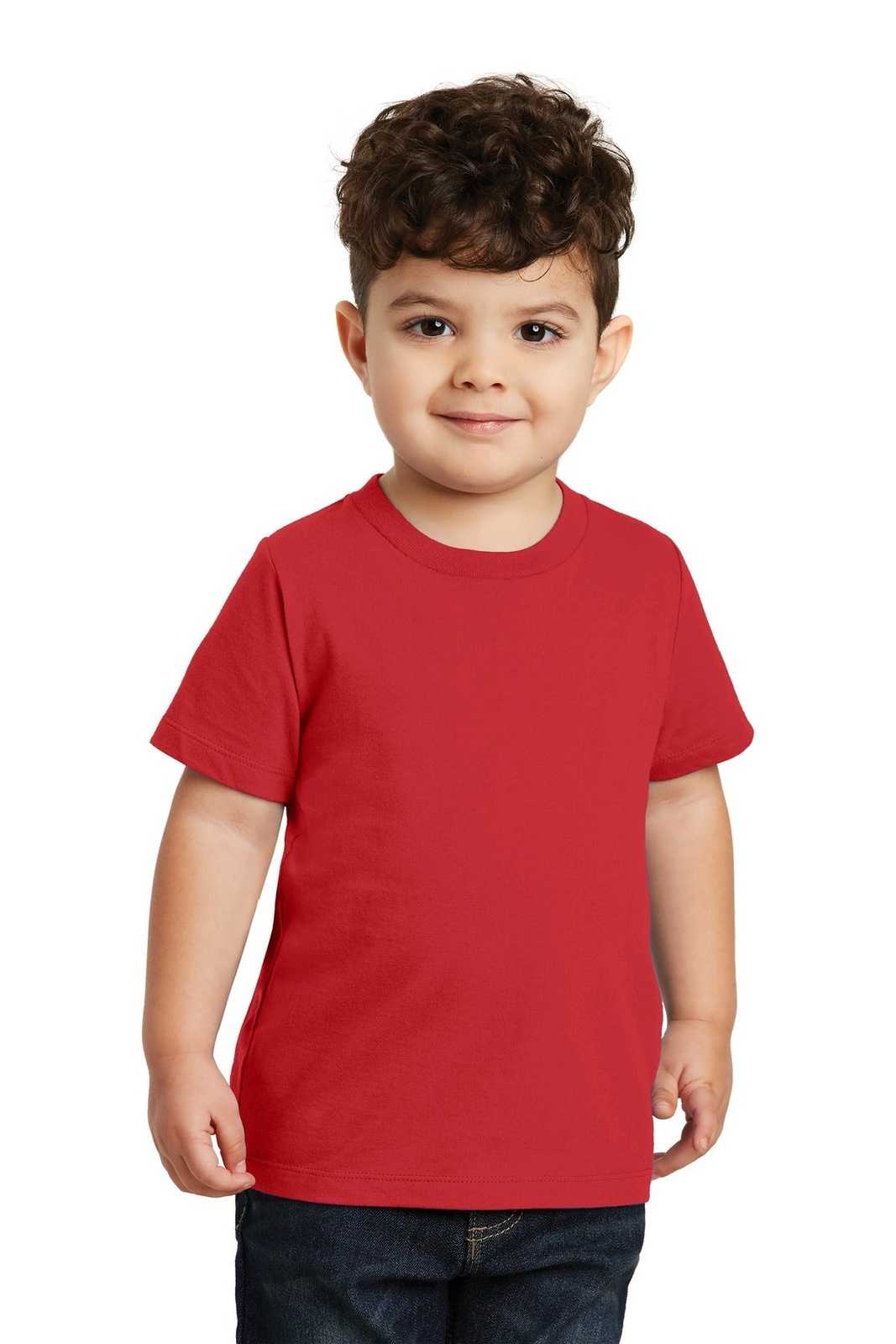 Port & Company PC450TD Toddler Fan Favorite Tee - Bright Red - HIT a Double - 1