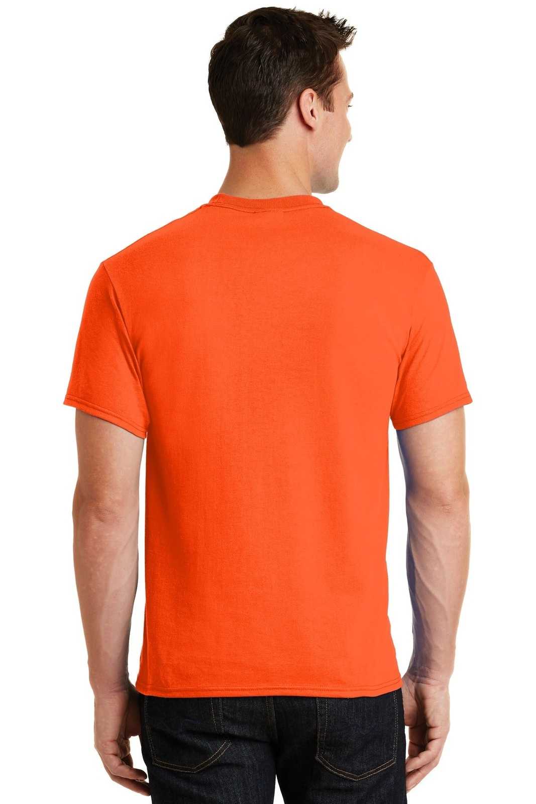 Port & Company PC55 Core Blend Tee - Safety Orange - HIT a Double - 1