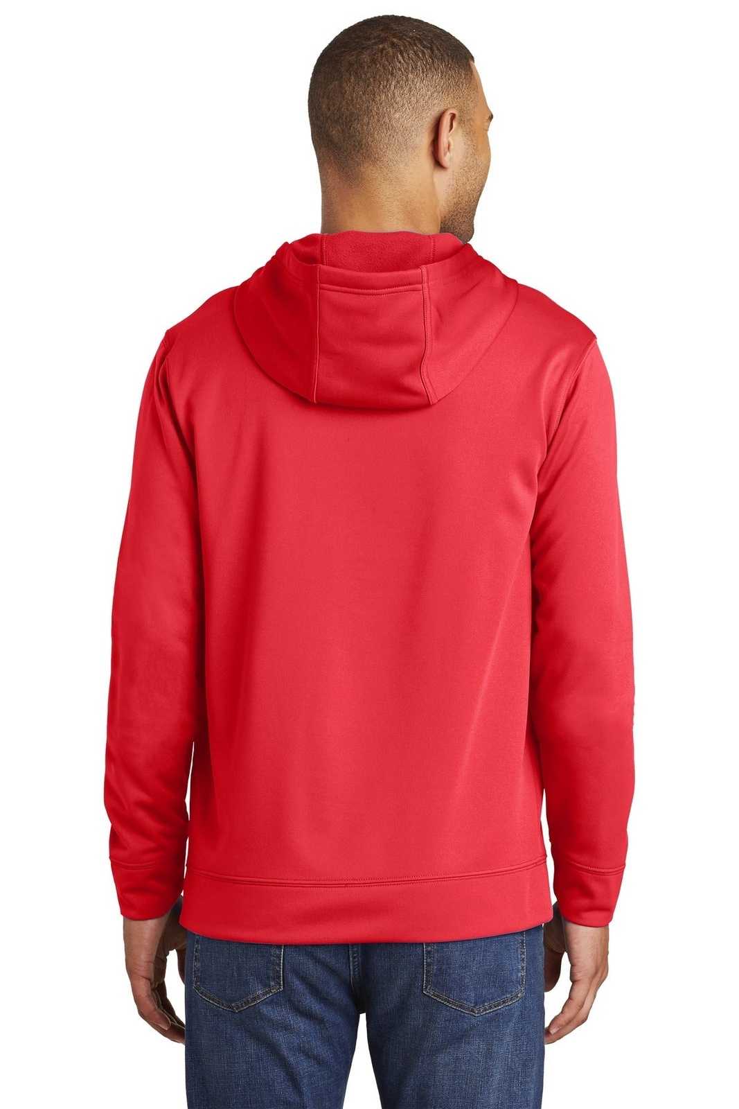 Port & Company PC590H Performance Fleece Pullover Hooded Sweatshirt - Red - HIT a Double - 1