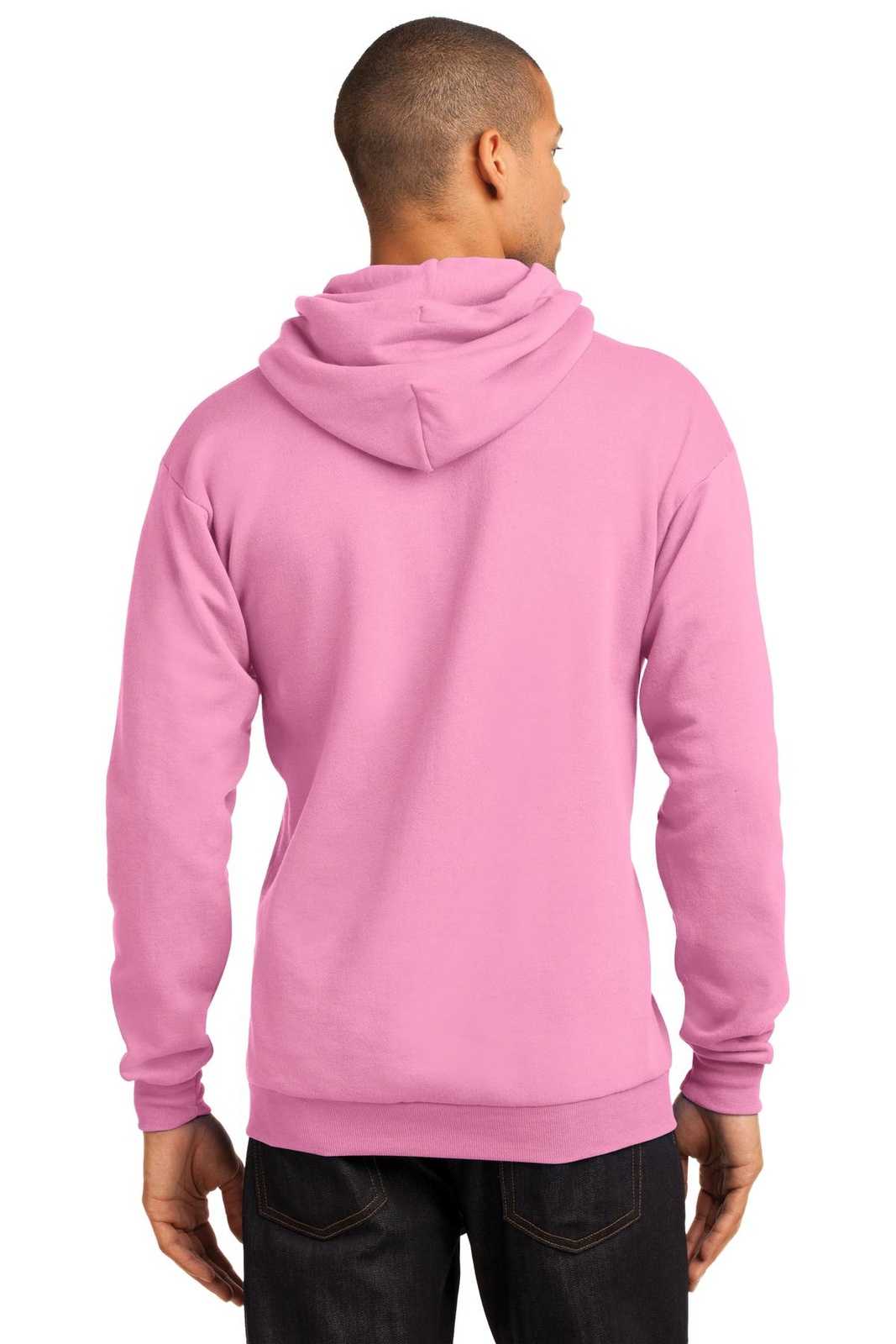 Port & Company PC78H Core Fleece Pullover Hooded Sweatshirt - Candy Pink - HIT a Double - 1