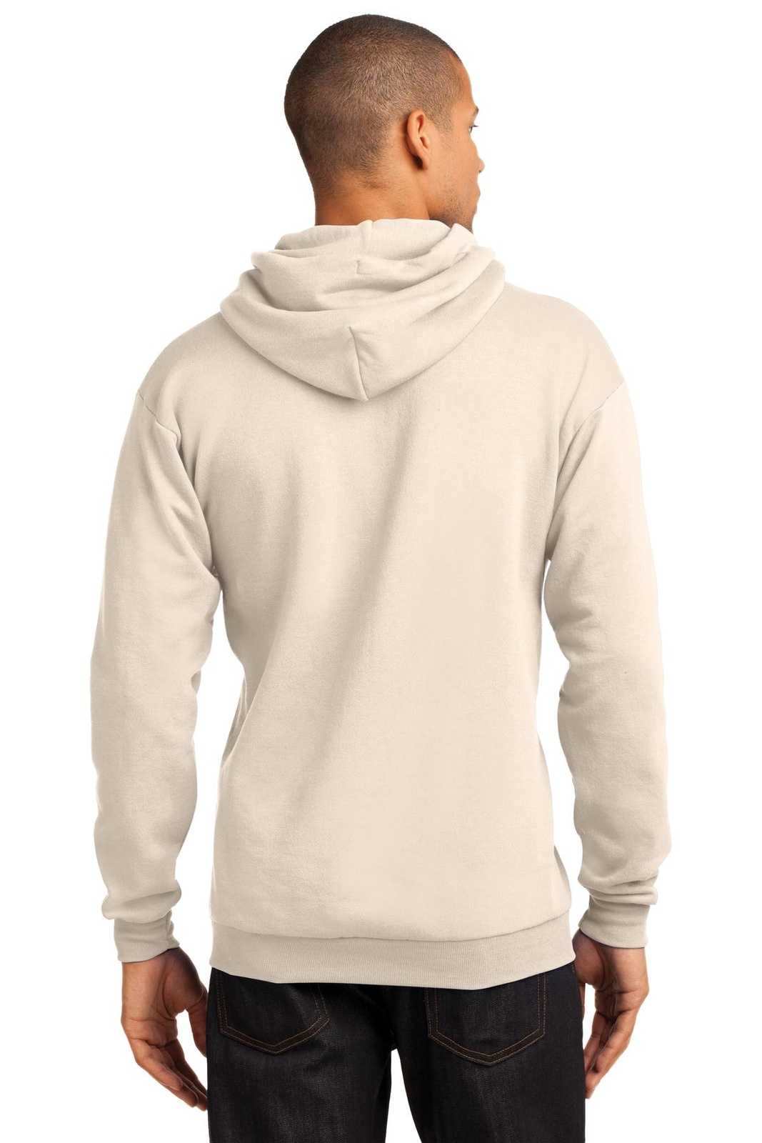 Port & Company PC78H Core Fleece Pullover Hooded Sweatshirt - Natural - HIT a Double - 1