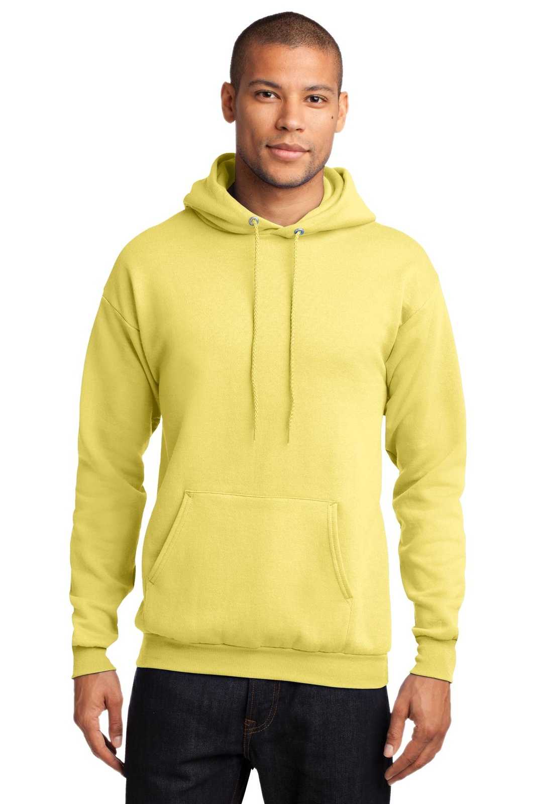 Port & Company PC78H Core Fleece Pullover Hooded Sweatshirt - Yellow - HIT a Double - 1
