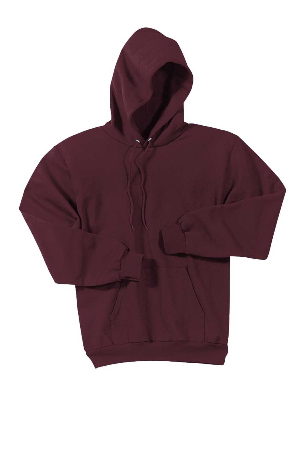 Port & Company PC90HT Tall Essential Fleece Pullover Hooded Sweatshirt - Maroon - HIT a Double - 1