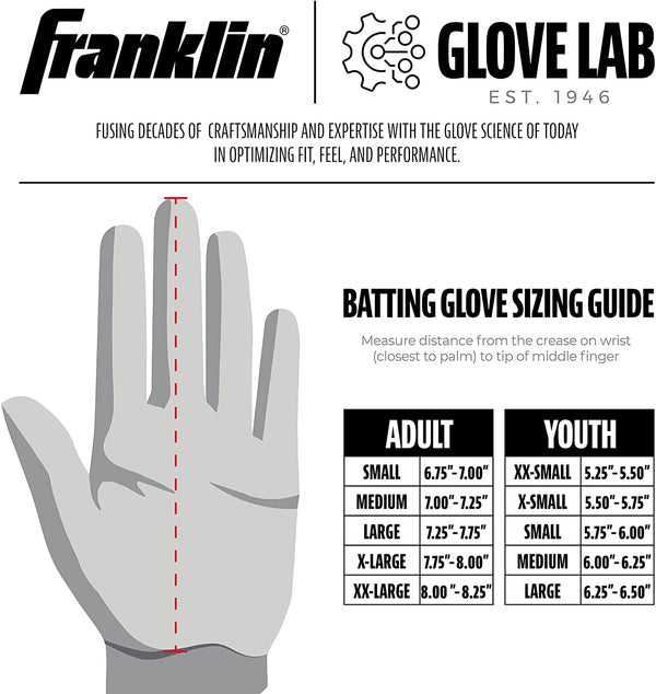 Franklin Powerstrap Infinite Series Adult Batting Gloves - Black Gold - HIT a Double - 1