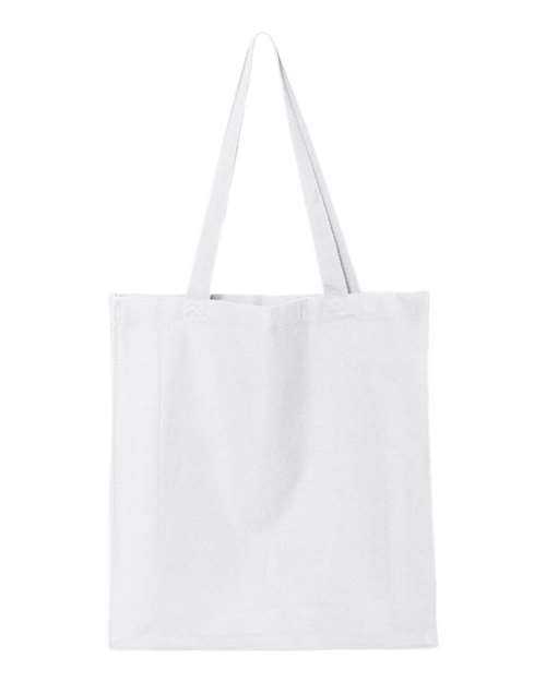 Q-Tees Q125300 14L Shopping Bag - White - HIT a Double