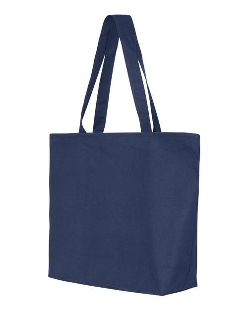Q-Tees Q611 25L Zippered Tote - Navy - HIT a Double