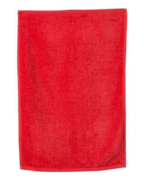 Q-Tees T300 Deluxe Hemmed Hand Towel - Red - HIT a Double