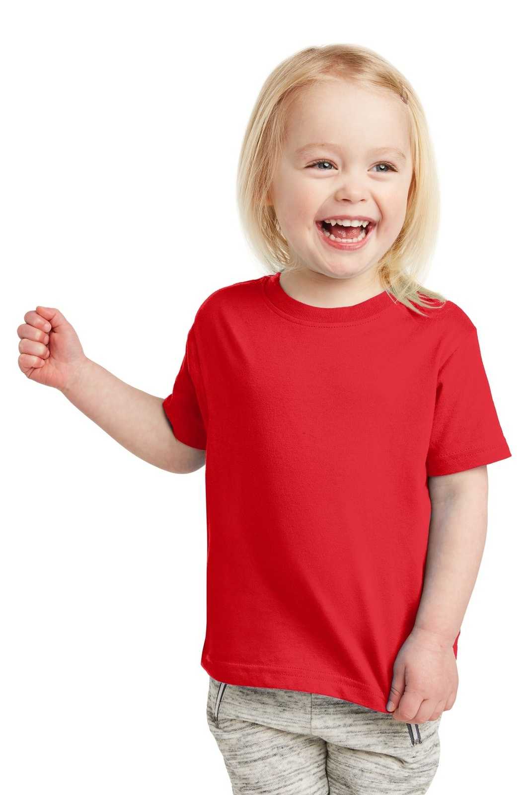Rabbit Skins 3321 Toddler Fine Jersey Tee - Red - HIT a Double
