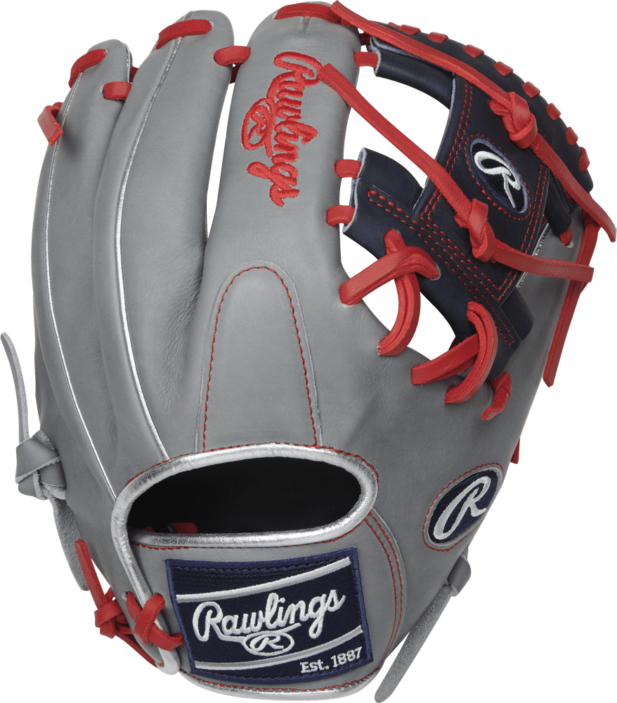 Rawlings 2022 Heart of the Hide R2G Lindor11.75" Infield Glove PRORFL12N - Gray Black - HIT a Double - 1