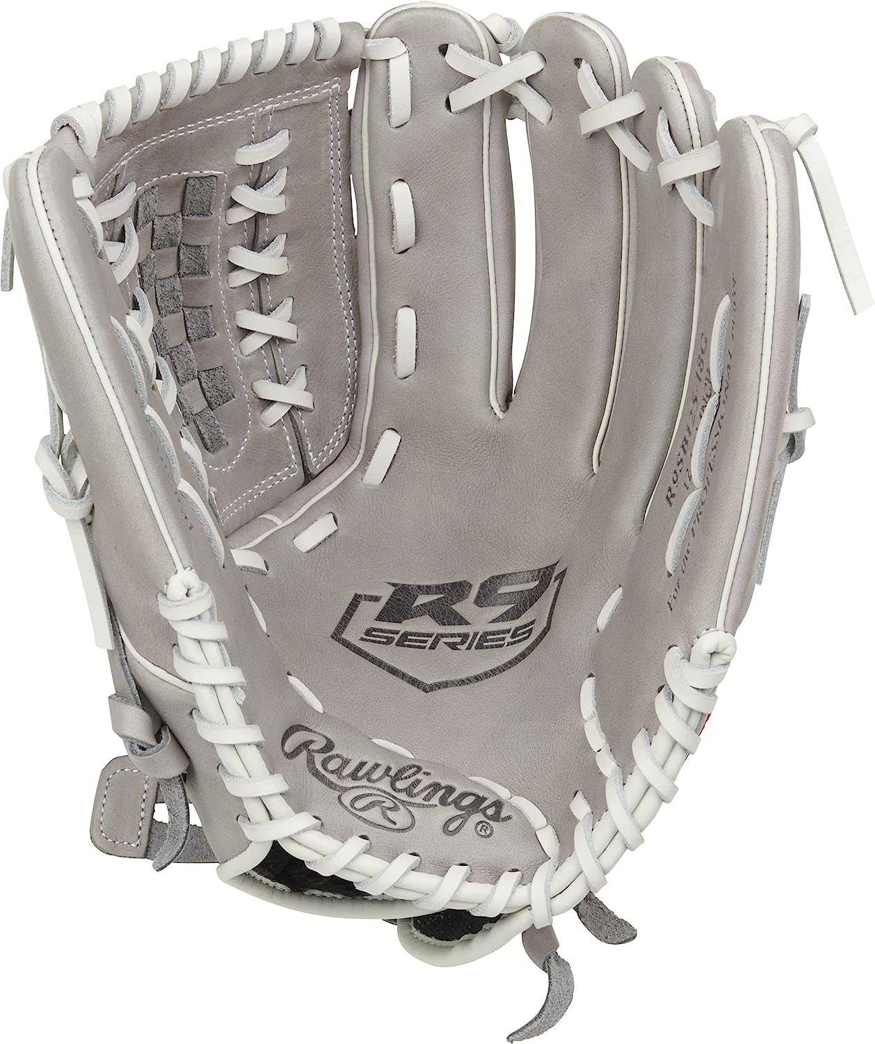 Rawlings R9 12.00" Fastpitch Infield Pitcher Glove R9SB120-3G - Gray White - HIT a Double - 1
