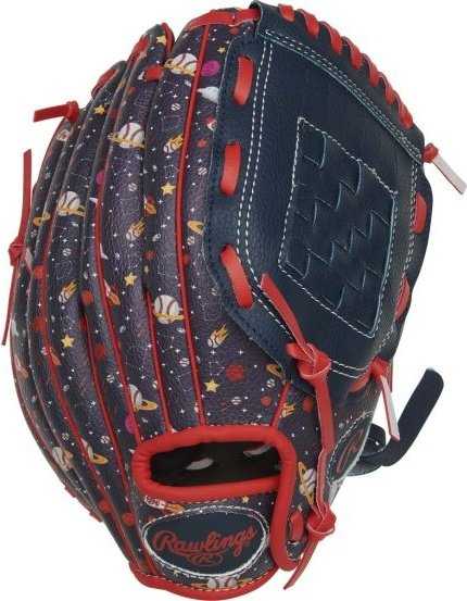 Rawlings RPL10N Youth Players Series 10.00&quot; Utility Glove - Navy Space Print - HIT a Double