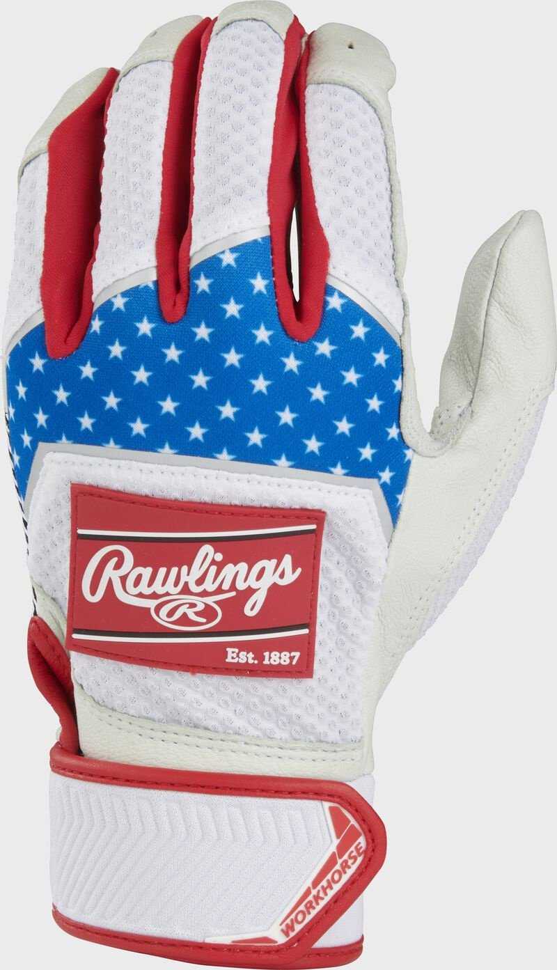 Rawlings 2022 Workhorse Adult Batting Gloves - USA - HIT a Double