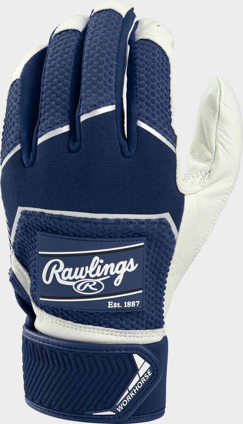 Rawlings 2022 Workhorse Youth Batting Gloves - Navy - HIT a Double