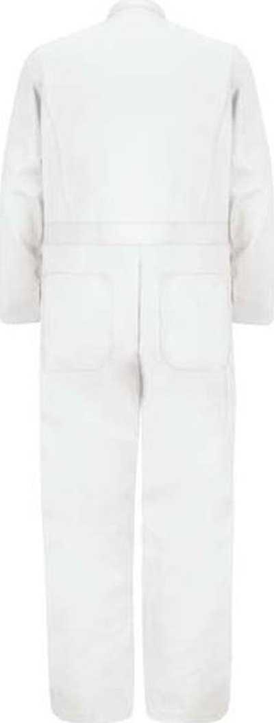 Red Kap CC16 Button-Front Cotton Coverall - White - HIT a Double - 1