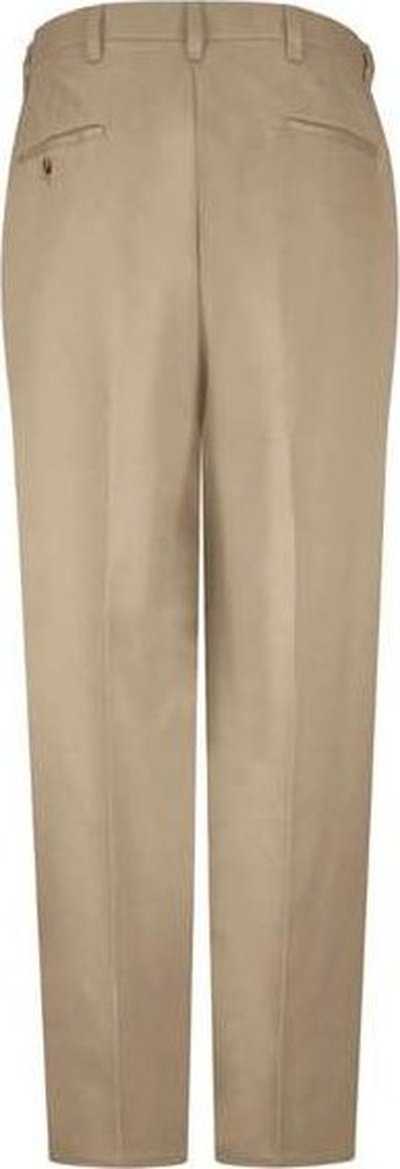 Red Kap PC44 Plain Front Casual Cotton Pants - Khaki - Unhemmed - HIT a Double - 1