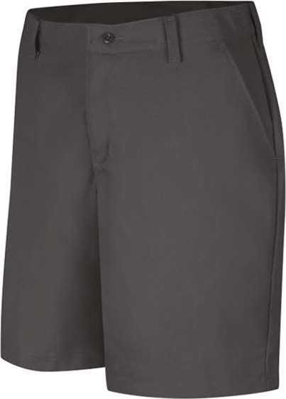 Red Kap PT27 Women's Plain Front Shorts, 8 Inch Inseam - Charcoal - HIT a Double - 1
