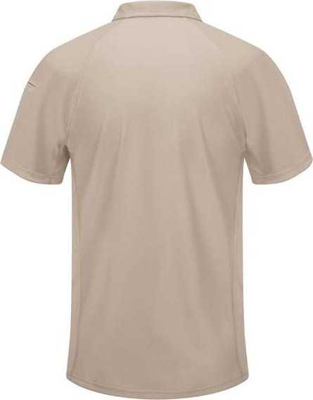 Red Kap SK92 Performance Knit Flex Series Active Polo - Tan - HIT a Double - 1