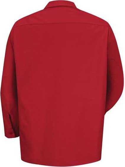 Red Kap SP14 Industrial Long Sleeve Work Shirt - Red - HIT a Double - 1