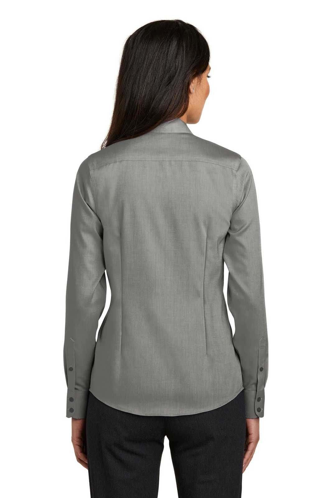 Red House RH250 Ladies Pinpoint Oxford Non-Iron Shirt - Charcoal - HIT a Double - 2