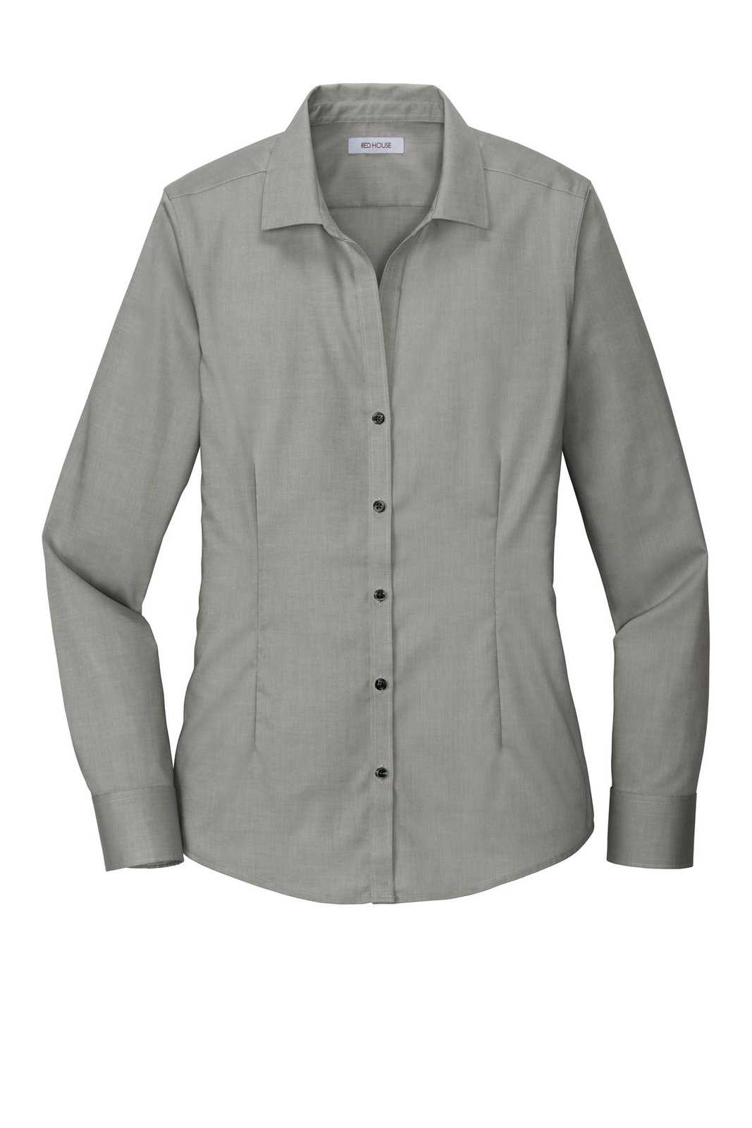 Red House RH250 Ladies Pinpoint Oxford Non-Iron Shirt - Charcoal - HIT a Double - 5