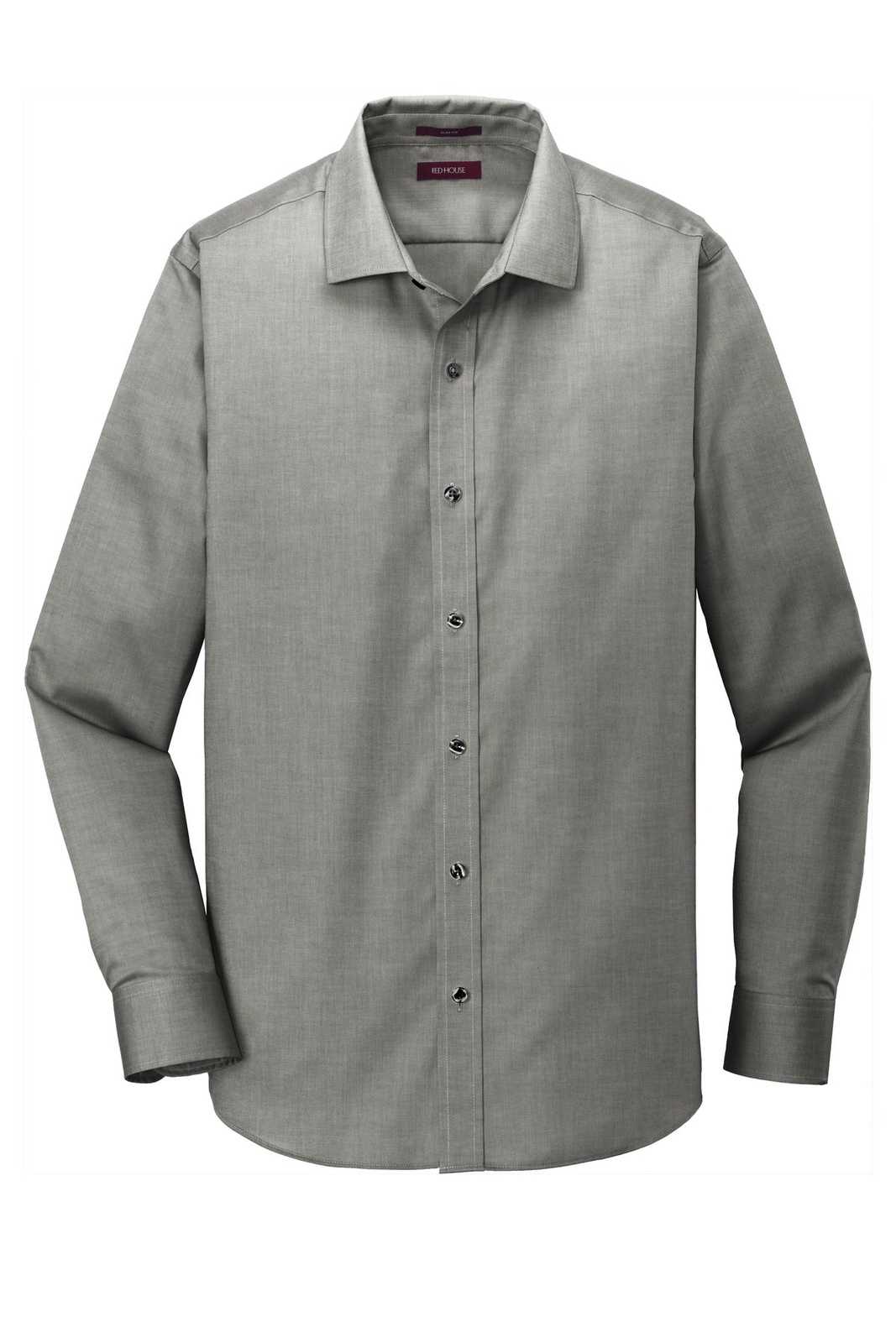 Red House RH620 Slim Fit Pinpoint Oxford Non-Iron Shirt - Charcoal - HIT a Double - 5