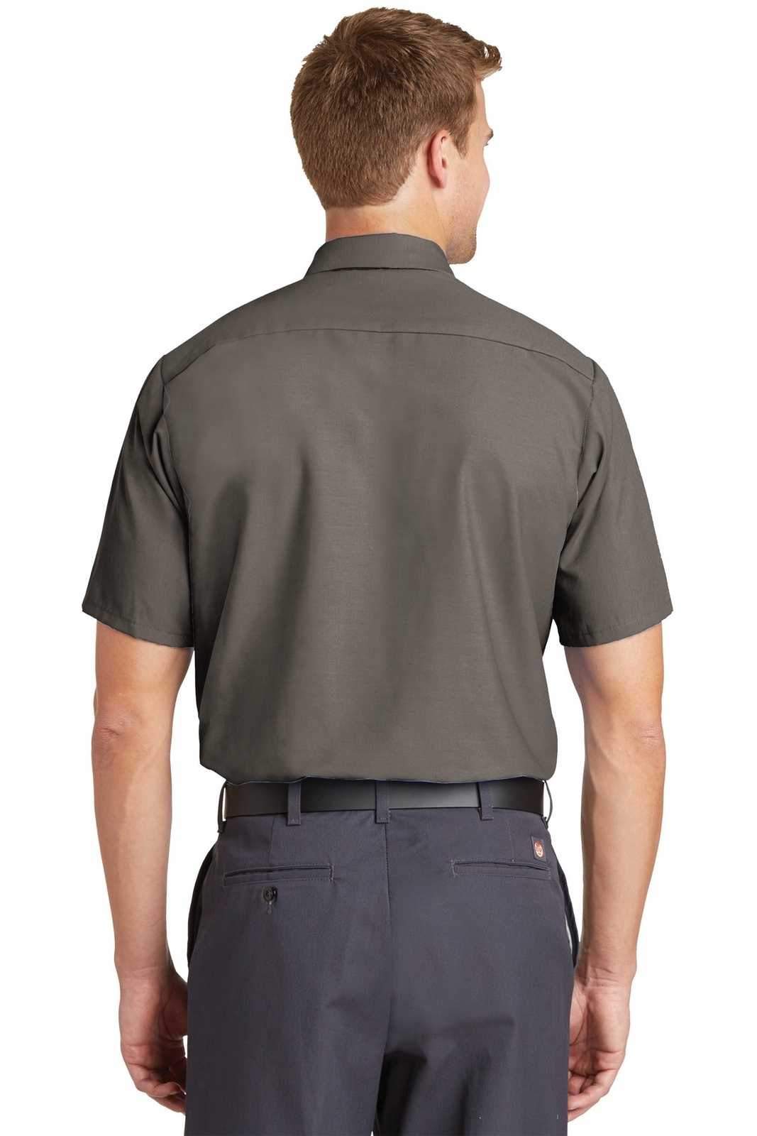 Red Kap SP24 Short Sleeve Industrial Work Shirt - Gray - HIT a Double - 1