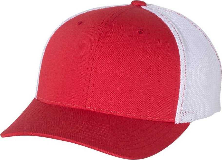 Richardson 110 Fitted Cap - Rd Wh - HIT a Double