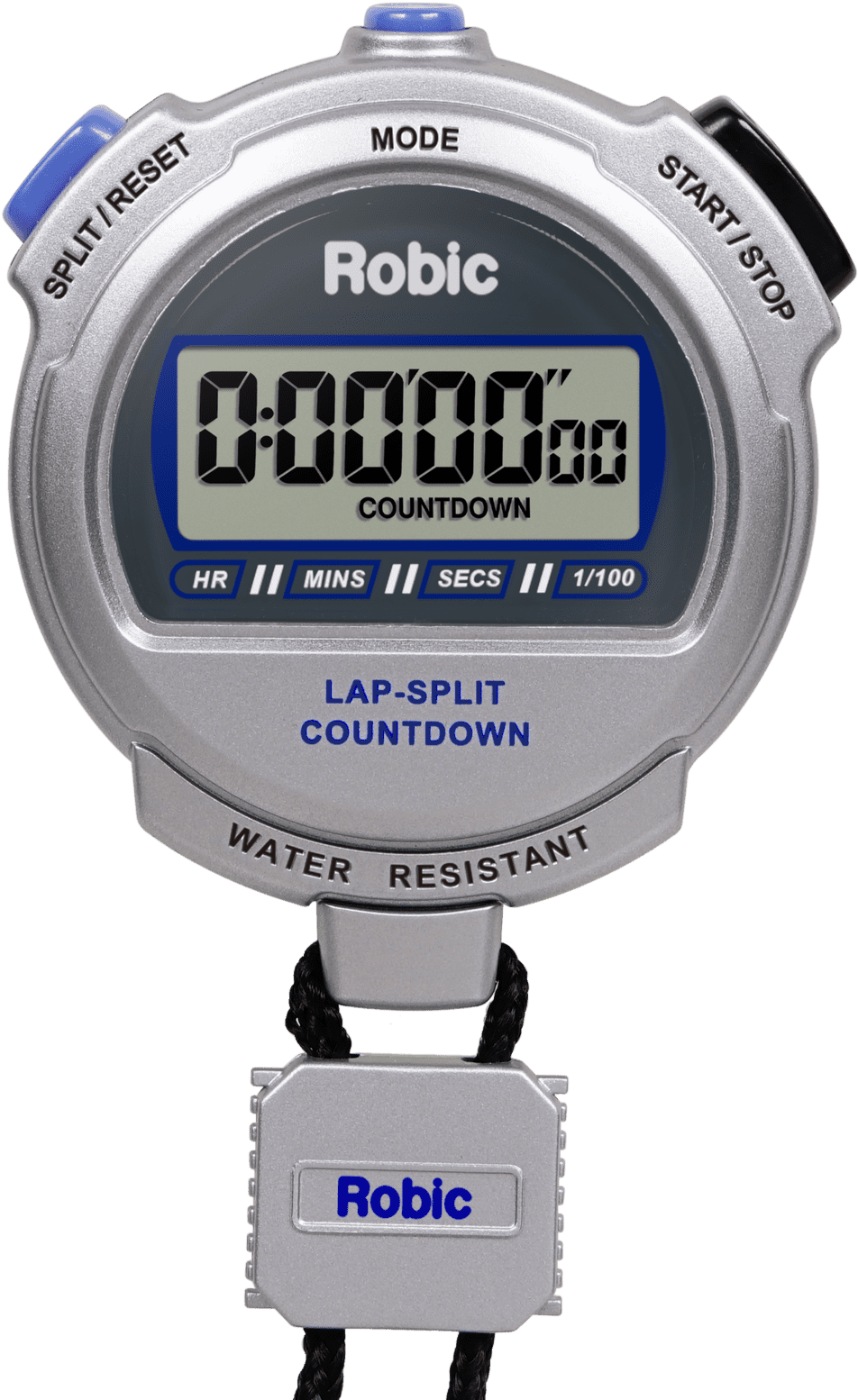 Robic Silver 2.0 Twin Stopwatch with Countdown Timer - Silver - HIT a Double