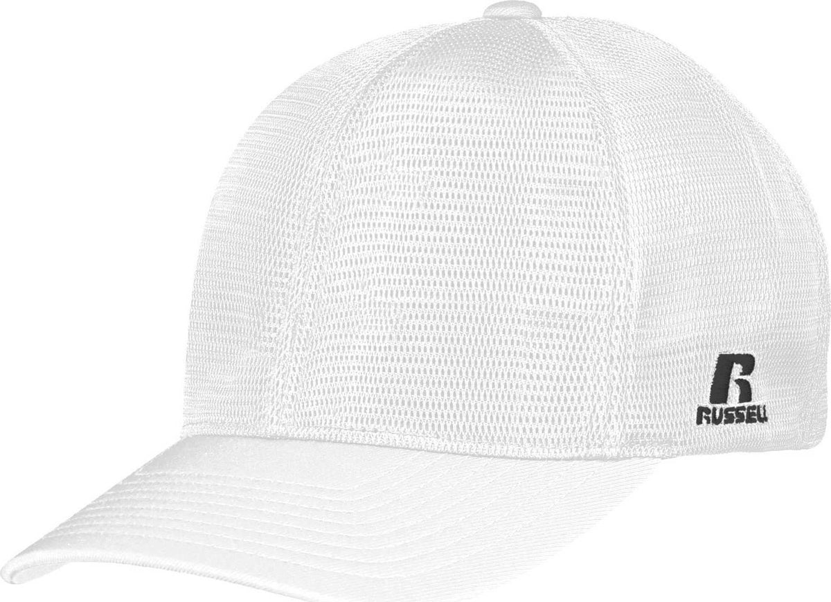 Russell R03MSB Youth Flexfit 360 Mesh Cap - White - HIT a Double