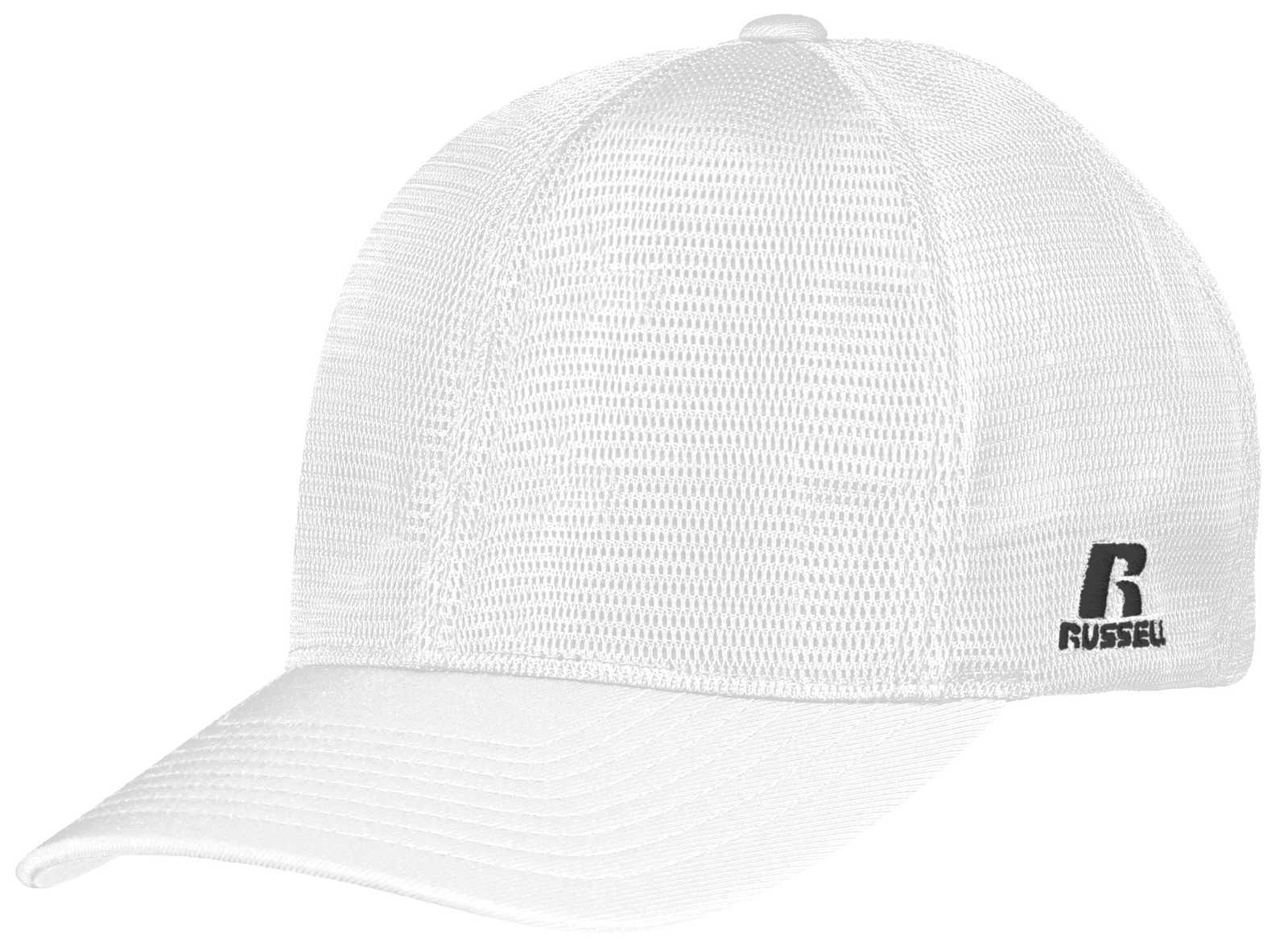 Russell R03MSB Youth Flexfit 360 Mesh Cap - White - HIT a Double