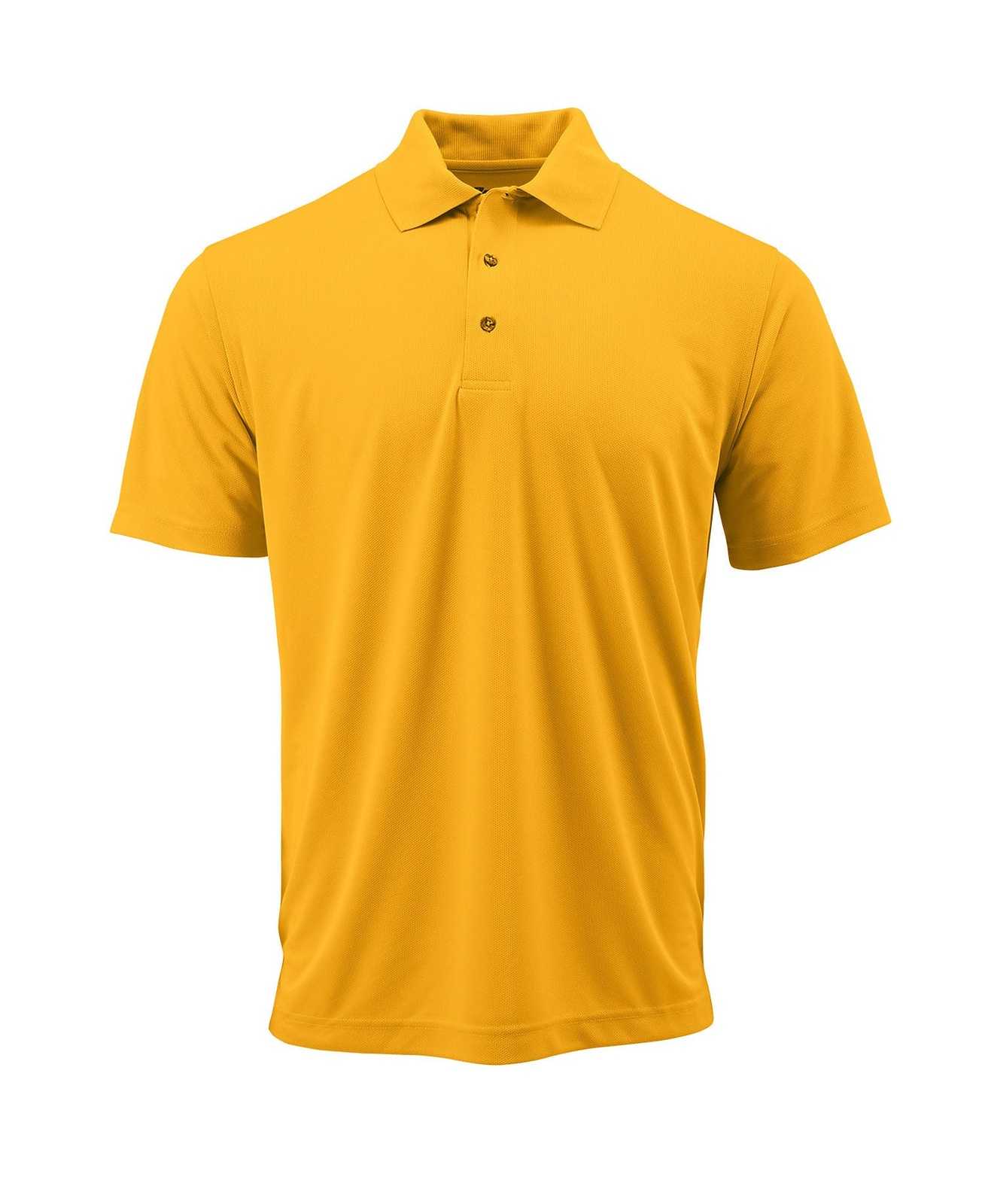Paragon 100 Adult Solid Mesh Polo - Gold - HIT a Double