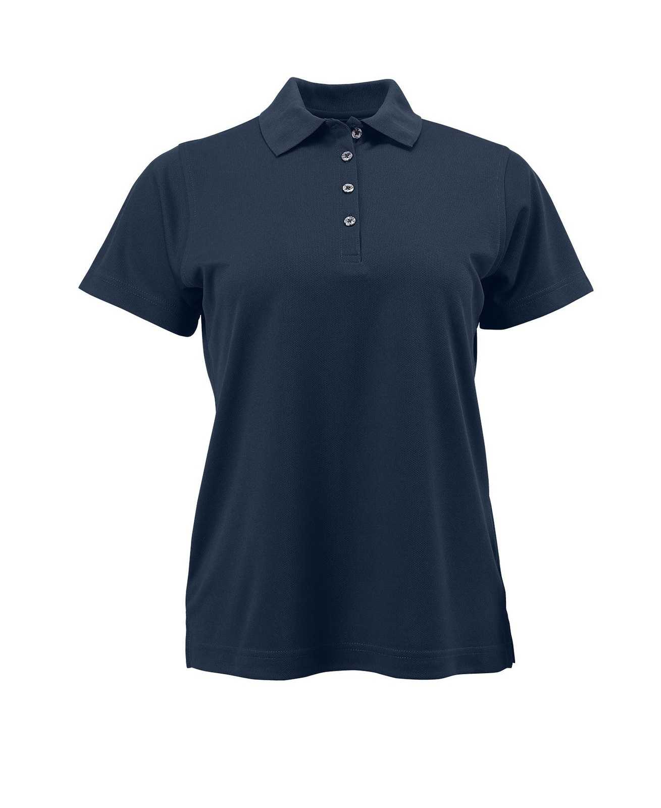 Paragon 104 Ladies Solid Mesh Polo - Navy - HIT a Double