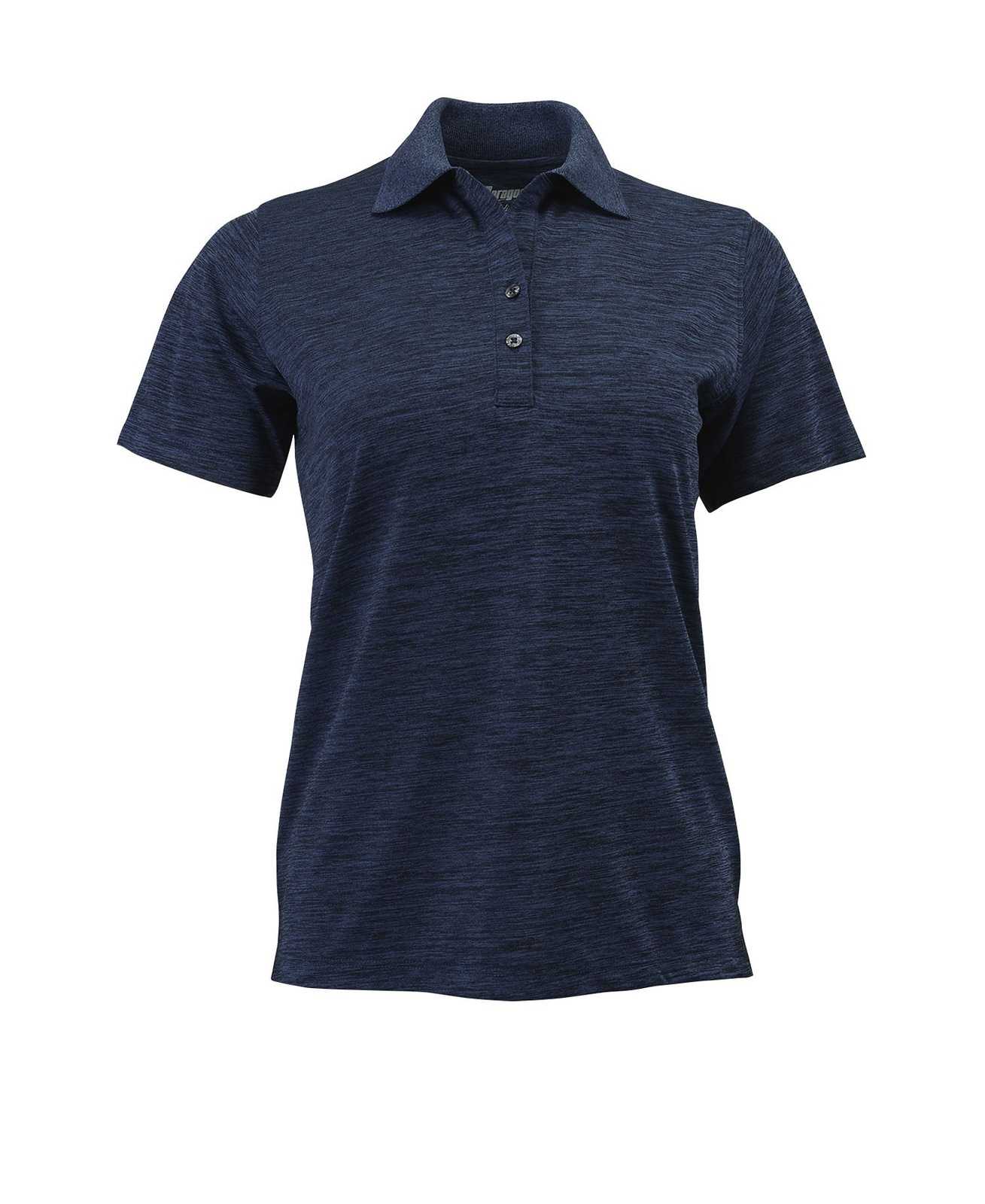 Paragon 131 Ladies Performance Striated Polo - Deep Blue Heather - HIT a Double
