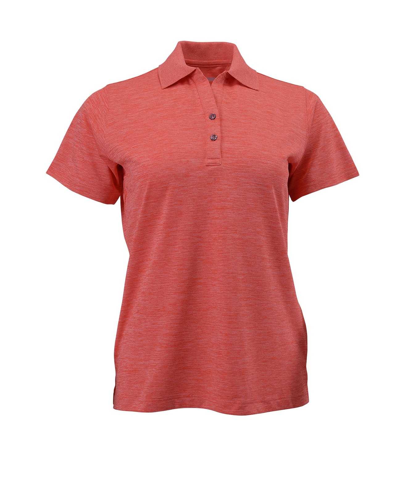 Paragon 131 Ladies Performance Striated Polo - Melon Heather - HIT a Double