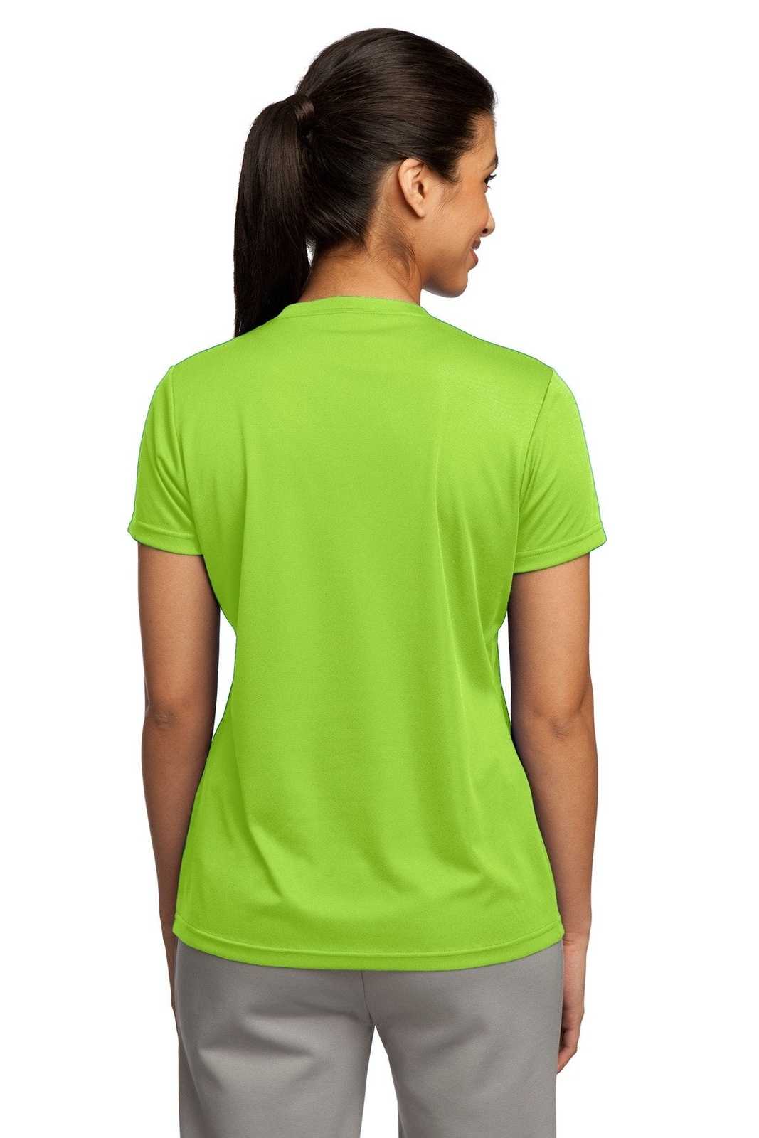 Sport-Tek LST350 Ladies PosiCharge Competitor Tee - Lime Shock - HIT a Double - 1