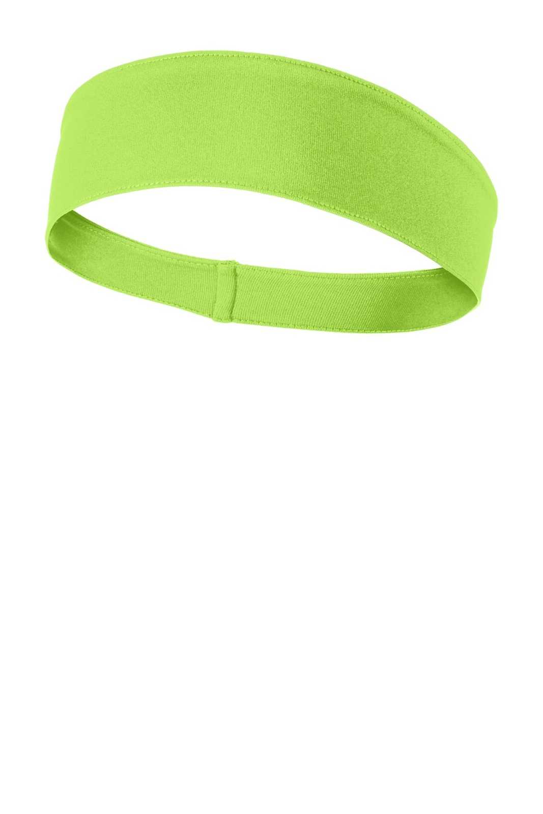 Sport-Tek STA35 PosiCharge Competitor Headband - Lime Shock - HIT a Double - 1