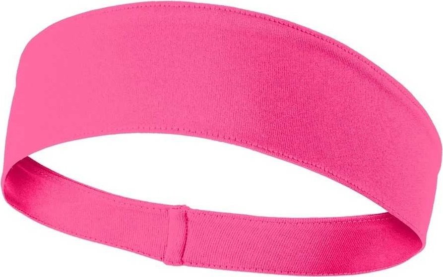 Sport-Tek STA35 PosiCharge Competitor Headband - Neon Pink - HIT a Double - 1