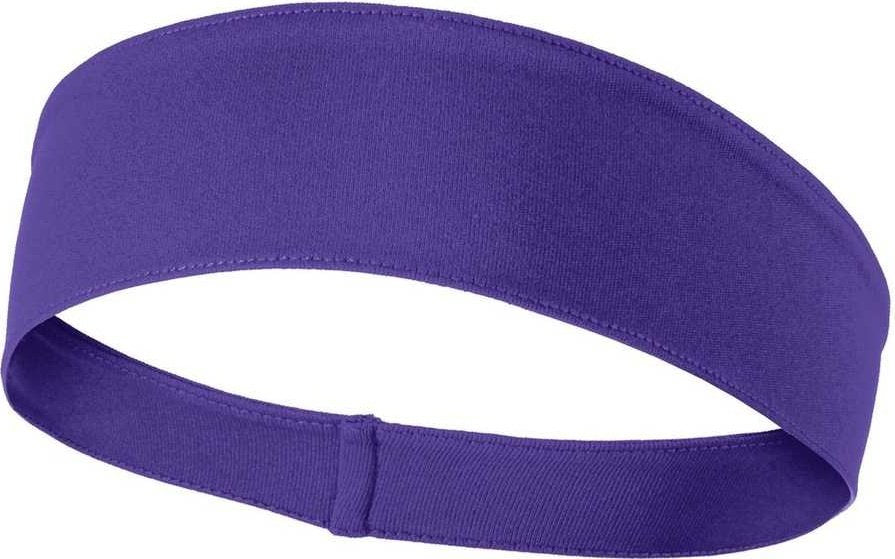 Sport-Tek STA35 PosiCharge Competitor Headband - Purple - HIT a Double - 1